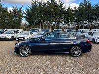 Used Mercedes C200 AMG line 184 HP (135 kW) 2014 Blue Sedan