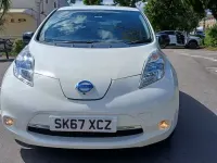 Used Nissan Leaf Black Edition 80 kW (109 HP) 2017 White Hatchback