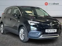 Used Vauxhall Crossland X SRi 110 HP (80 kW) 2020 Black SUV