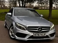 Usado Mercedes C220 AMG line 170 HP (125 kW) 2017 Prateado Sedan