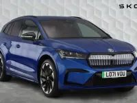 Used Skoda Enyaq iV SportLine 194 kW (265 HP) 2022 Race blue metallic SUV