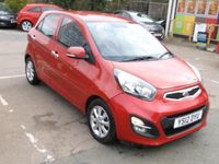 Used Kia Picanto 68 HP (50 kW) 2012 Red Hatchback