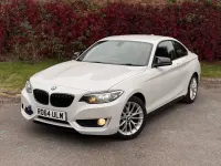Begagnad BMW 218 Impressive 2014 Vit Sportkupé