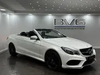 Used Mercedes E220 AMG line 177 HP (130 kW) 2017 White Cabriolet