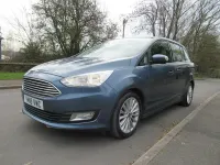 Used Ford Grand C-Max Titanium 125 HP (91 kW) 2018 Blue MPV