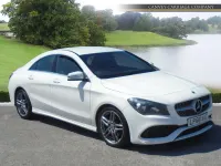 Used Mercedes CLA180 AMG line 122 HP (89 kW) 2018 White Sedan