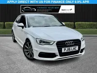 Used Audi A3 S-Line 150 HP (110 kW) 2016 White Hatchback