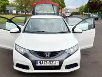 Begagnad Honda Civic SE 2013 Vit Halvkombi