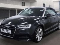 Used Audi A3 Cabriolet S-Line 150 HP (110 kW) 2017 Black Cabriolet