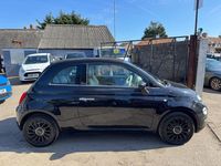 Used Fiat 500 Lounge 69 HP (50 kW) 2016 Black Cabriolet