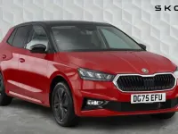 Used Skoda Fabia Design Edition 113 HP (83 kW) 2025 Velvet red metallic black magic pearl effect Hatchback
