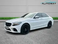 Used Mercedes C200 AMG line 2018 White Sedan
