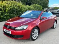 Used VW Golf R 105 HP (77 kW) 2011 Red Cabriolet