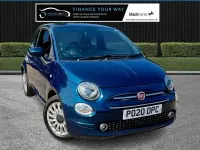 Used Fiat 500 Lounge 69 HP (50 kW) 2020 Blue Hatchback