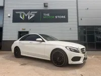 Used Mercedes C220 AMG line 2018 White Sedan