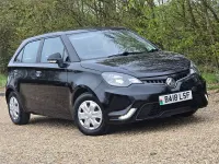 Used MG MG3 106 HP (77 kW) 2018 Black Hatchback