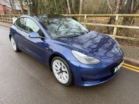 Used Tesla Model 3 Long Range AWD 366 kW (498 HP) 2021 Blue Sedan