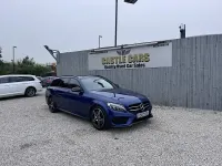 Used Mercedes C250 AMG Line Premium Plus 204 HP (150 kW) 2018 Blue Estate
