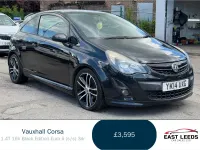 Used Vauxhall Corsa Edition 100 HP (73 kW) 2014 Black Hatchback
