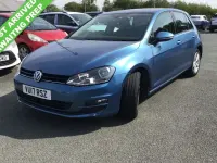 Used VW Golf VII Edition 125 HP (91 kW) 2017 Blue Hatchback
