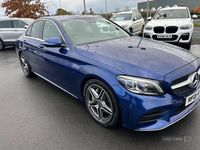 Used Mercedes C220 AMG line 194 HP (142 kW) 2021 Blue Sedan