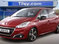Used Peugeot 208 GT-line 110 HP (80 kW) 2016 Red Hatchback