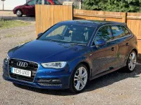 Used Audi A3 Sportback S-Line 2015 Blue Hatchback