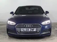 Used Audi A5 S-Line 190 HP (139 kW) 2018 Blue Coupe