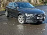 Usado Audi A3 Sportback Design 150 HP (110 kW) 2018 Preto Citadino