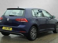 Used VW Golf VII SE 125 HP (91 kW) 2018 Blue Hatchback