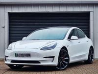 Used Tesla Model 3 Performance 461 kW (627 HP) 2020 White Sedan