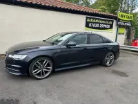 Begagnad Audi A6 S-Line 190 HK (139 kW) 2018 Blå Sedan