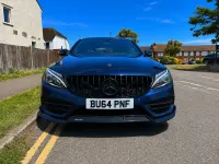 Used Mercedes C220 AMG line 170 HP (125 kW) 2015 Blue Estate