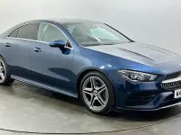 Used Mercedes CLA180 AMG line 136 HP (100 kW) 2022 Blue Coupe