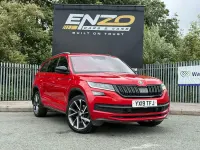 Used Skoda Kodiaq SportLine 190 HP (139 kW) 2019 Red SUV