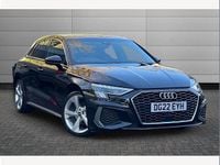 Used Audi A3 S-Line 150 HP (110 kW) 2022 Black Hatchback