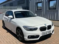 Used BMW 118 Sport Line 136 HP (100 kW) 2017 White Hatchback