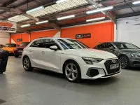 Used Audi A3 S-Line 150 HP (110 kW) 2022 White Sedan