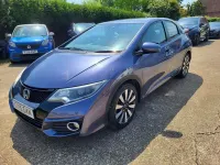 Used Honda Civic SE Plus 2015 Blue Hatchback