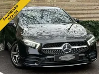 Used Mercedes A180 AMG line 136 HP (100 kW) 2019 Black Hatchback