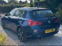 Used BMW 118 Sport Line 136 HP (100 kW) 2017 Blue Hatchback