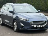 Used Ford Focus Titanium 125 HP (91 kW) 2019 Blue Estate