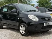 Used Kia Picanto 60 HP (44 kW) 2011 Black Hatchback