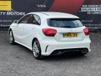 Used Mercedes A180 AMG line 109 HP (80 kW) 2016 White Hatchback