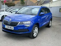 Used Skoda Karoq SE Technology 116 HP (85 kW) 2018 Blue SUV