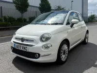 Used Fiat 500 Lounge 69 HP (50 kW) 2017 White Hatchback
