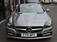 Used Mercedes SLK250 AMG 204 HP (150 kW) 2015 Silver Cabriolet