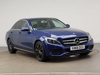 Used Mercedes C220 170 HP (125 kW) 2018 Blue Sedan