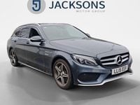 Used Mercedes C250 AMG line 204 HP (150 kW) 2015 Grey Estate