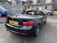 Used BMW 218 Sport Line 2016 Black Cabriolet